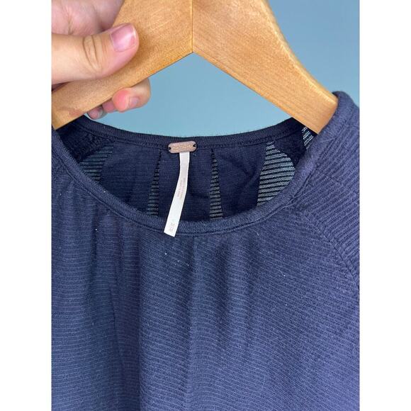 Free People  Billie Ribbed Blouson Sleeve Top Sz. Medium - Picture 4 of 7